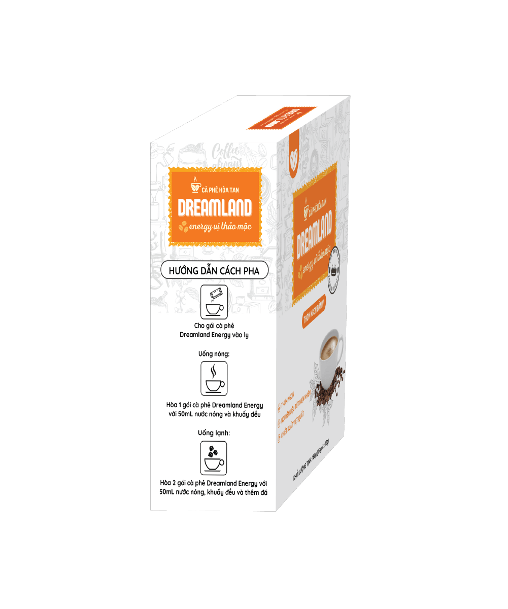 Cà Phê Hòa Tan Dreamland Energy Vị Thảo Mộc (15 Gói x 12g) - Hình ảnh 2