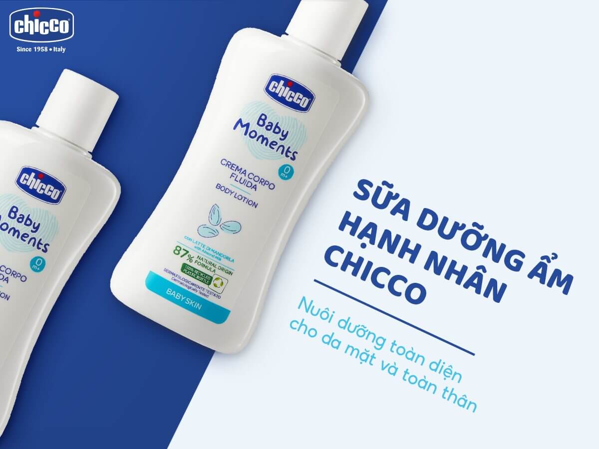 Sữa Dưỡng Ẩm Chiết Xuất Hạnh Nhân Chicco 0M+ 200ml - Hình ảnh 2