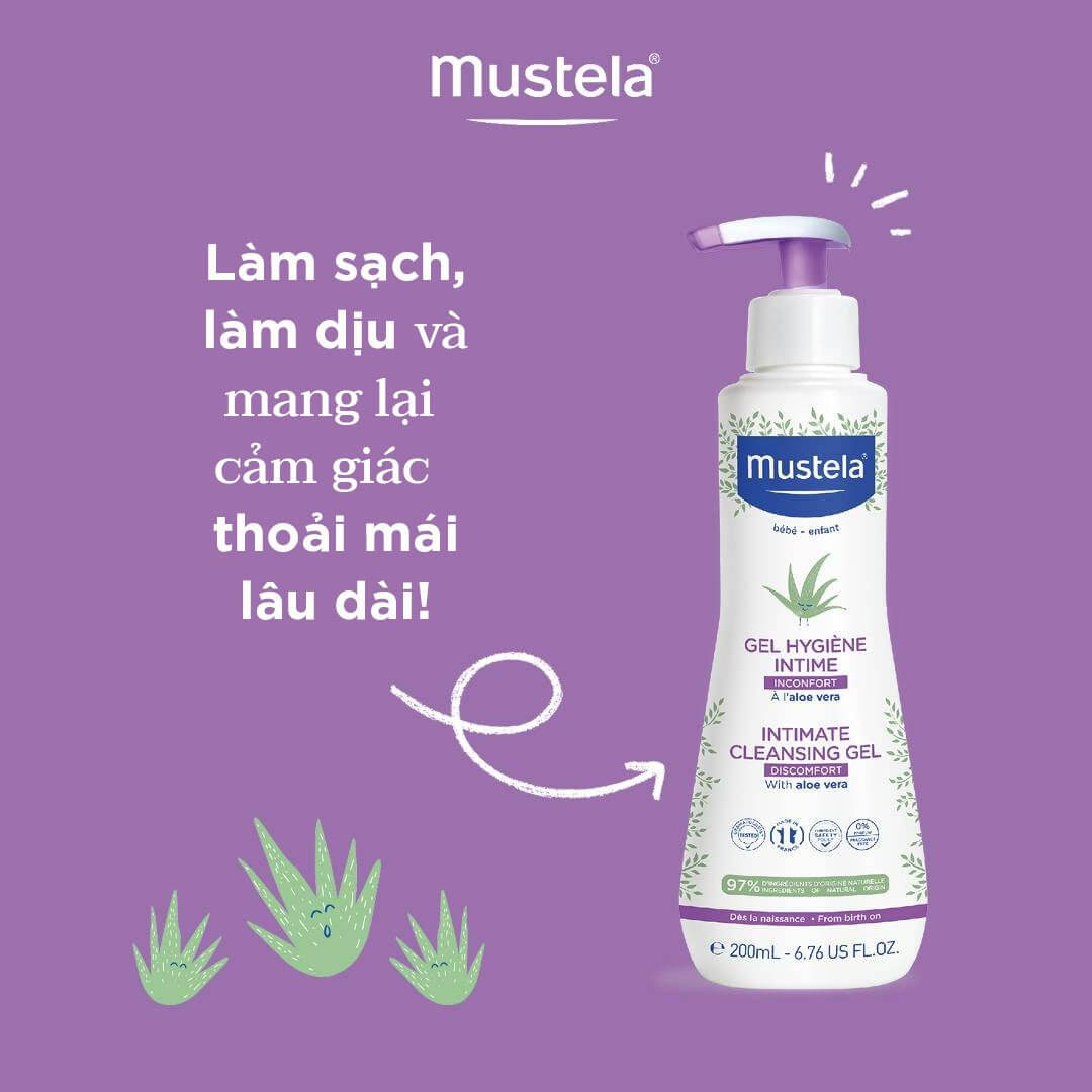 Gel Vệ Sinh Vùng Kín Cho Mẹ Và Bé Mustela Intimate Cleansing Gel 200ml - Hình ảnh 4