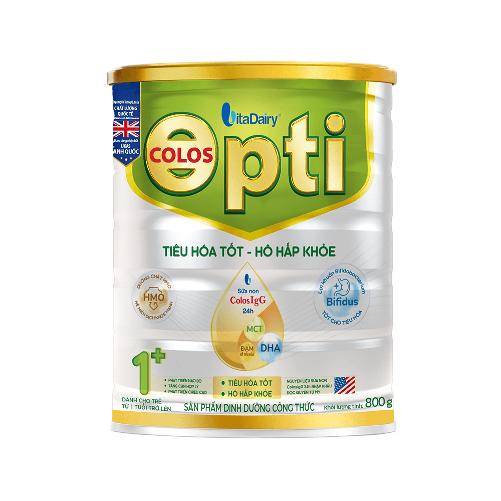 Sữa Bột Colos Opti 1 + 800G - Tiêu Hóa Tốt, Hô Hấp Khỏe