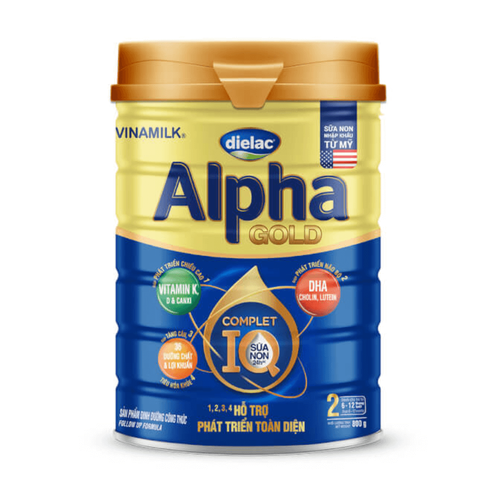 Sữa Bột Vinamilk Dielac Alpha Gold 2 800g