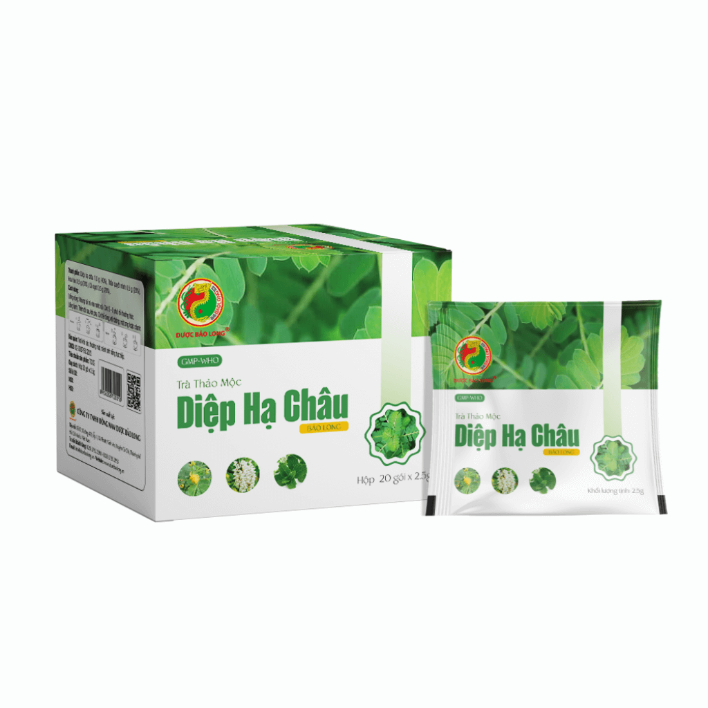 Trà thảo mộc Diệp hạ châu Bảo Long (Hộp 20 gói x 2.5 g)