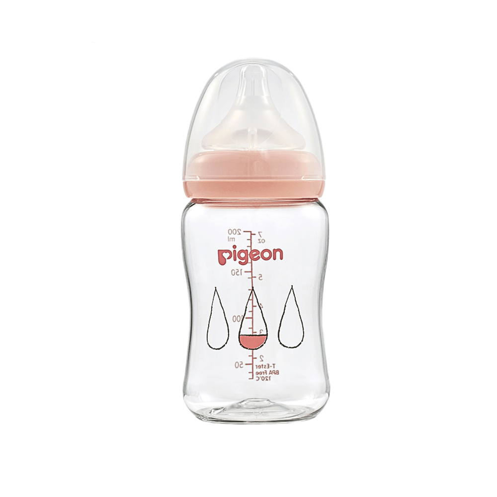 BÌNH SỮA PIGEON T-ESTER PLUS WN3 200 ML, GIỌT SƯƠNG (SS)