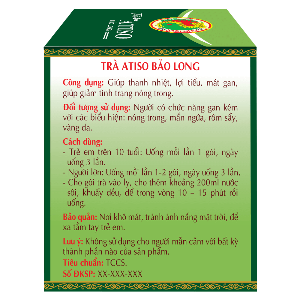 Trà Atiso Bảo Long (Hộp 10 gói × 2,5g) - Hình ảnh 3