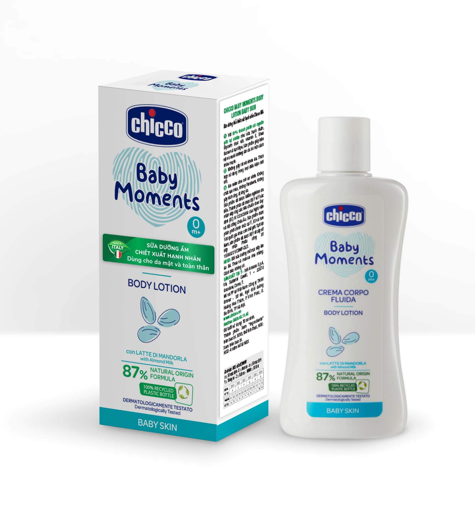 Sữa Dưỡng Ẩm Chiết Xuất Hạnh Nhân Chicco 0M+ 200ml - Hình ảnh 5