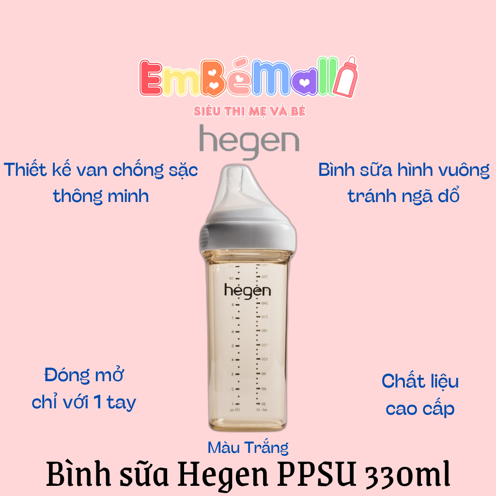 Bình sữa Hegen PPSU (60ml / 150ml / 240ml / 330ml) - Hình ảnh 12