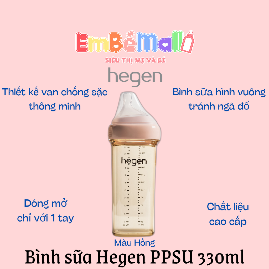 Bình sữa Hegen PPSU (60ml / 150ml / 240ml / 330ml) - Hình ảnh 9