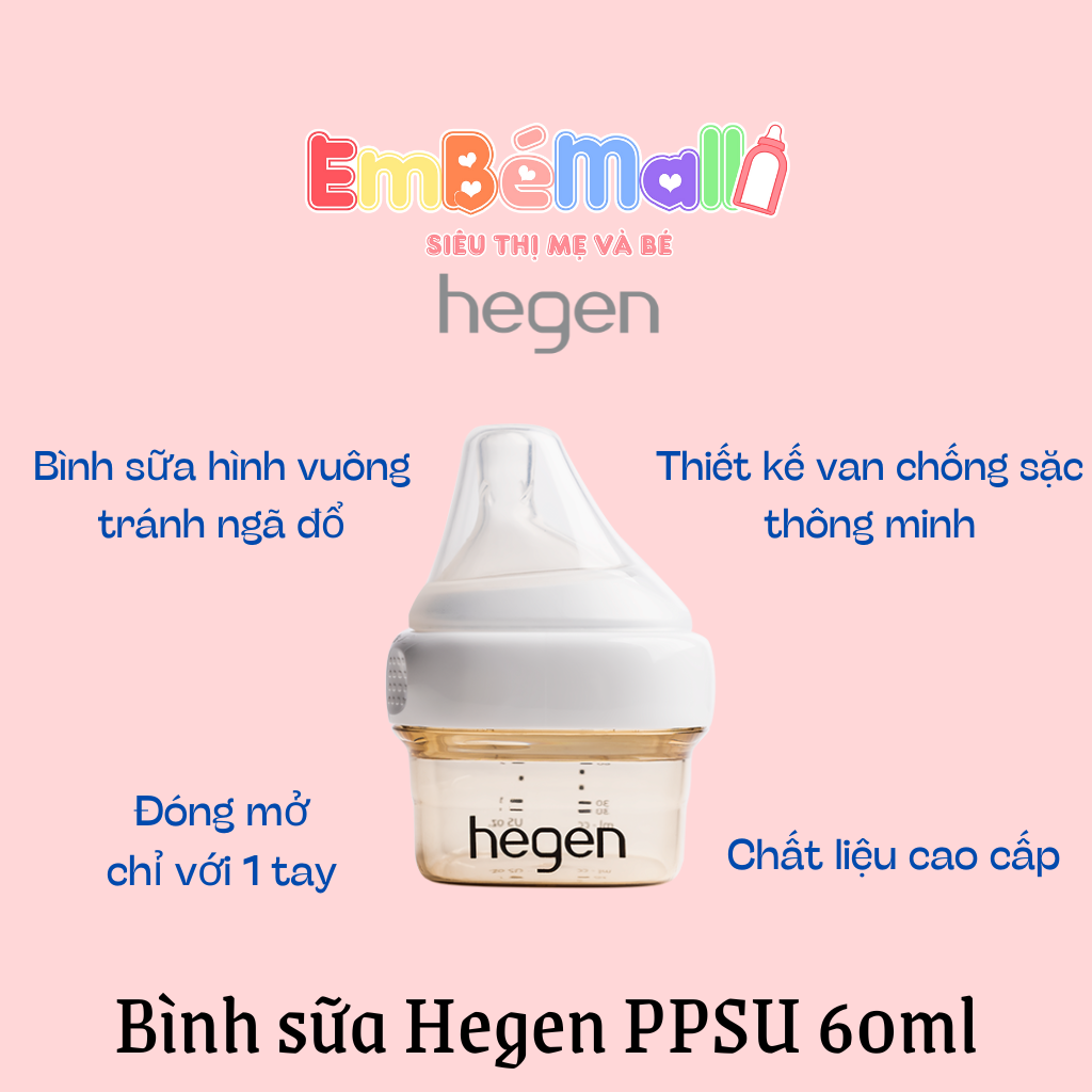 Bình sữa Hegen PPSU (60ml / 150ml / 240ml / 330ml) - Hình ảnh 15