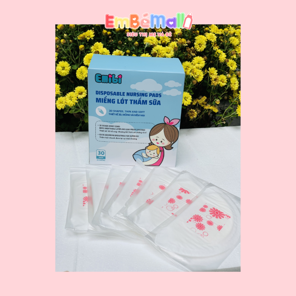 Lót Thấm Sữa Emibi (60 Tờ)