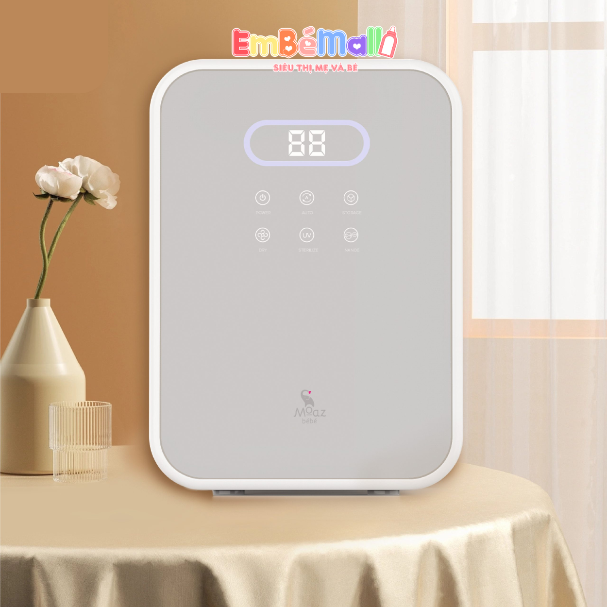 Máy Tiệt Trùng UVC I-ON và Sấy Quần Áo MOAZ BÉBÉ MB073 - Hình ảnh 3