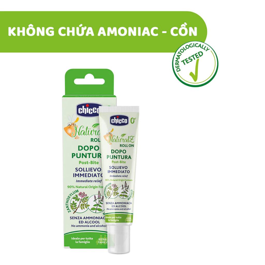 Lăn bôi vết muỗi đốt, côn trùng cắn Chicco Naturalz Roll on - tuýp 10ml - Hình ảnh 4