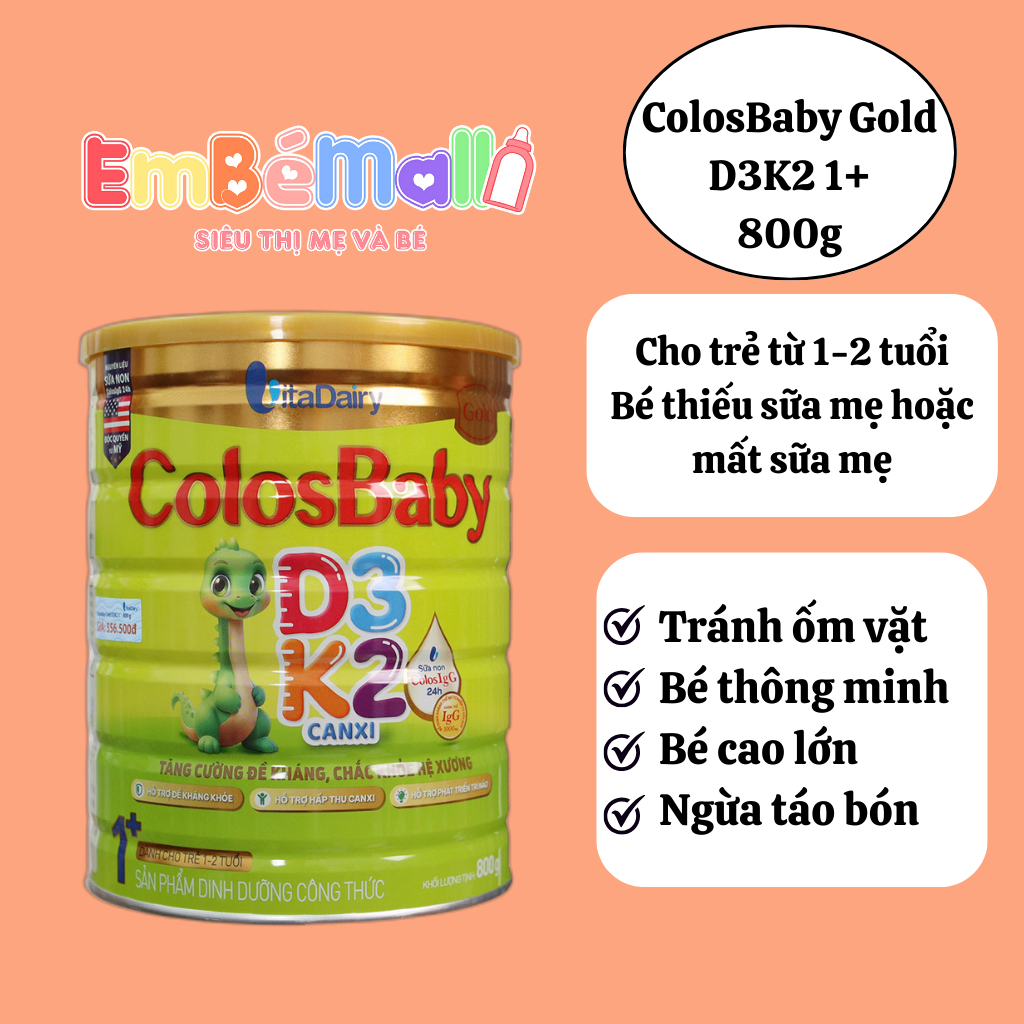 Sữa Bột ColosBaby Gold D3K2 - Tăng cường đề kháng, chắc khỏe xương - Hình ảnh 6
