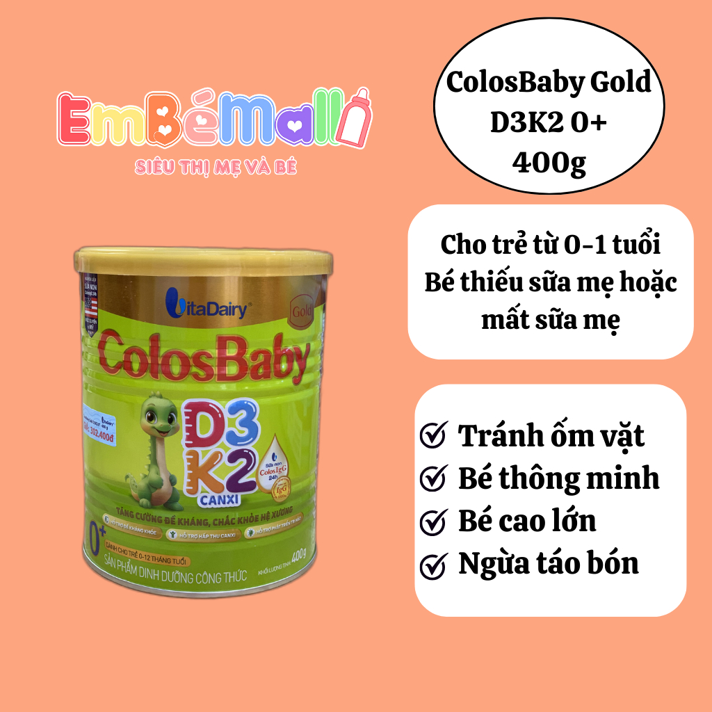Sữa Bột ColosBaby Gold D3K2 - Tăng cường đề kháng, chắc khỏe xương - Hình ảnh 7