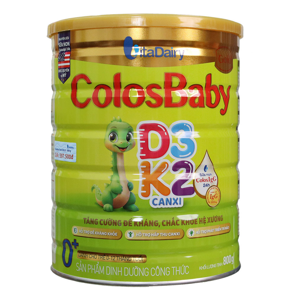 Sữa Bột ColosBaby Gold D3K2 - Tăng cường đề kháng, chắc khỏe xương