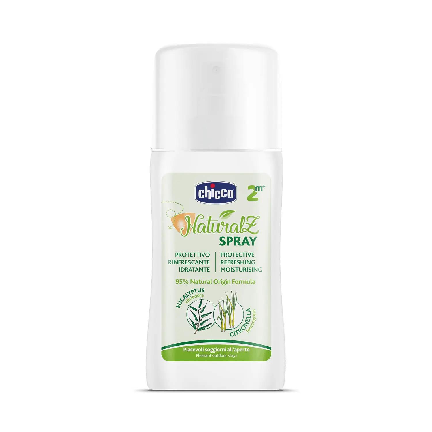 Xịt bảo vệ da/ xua muỗi chiết xuất từ tinh dầu tự nhiên Chicco NaturalZ 100ml