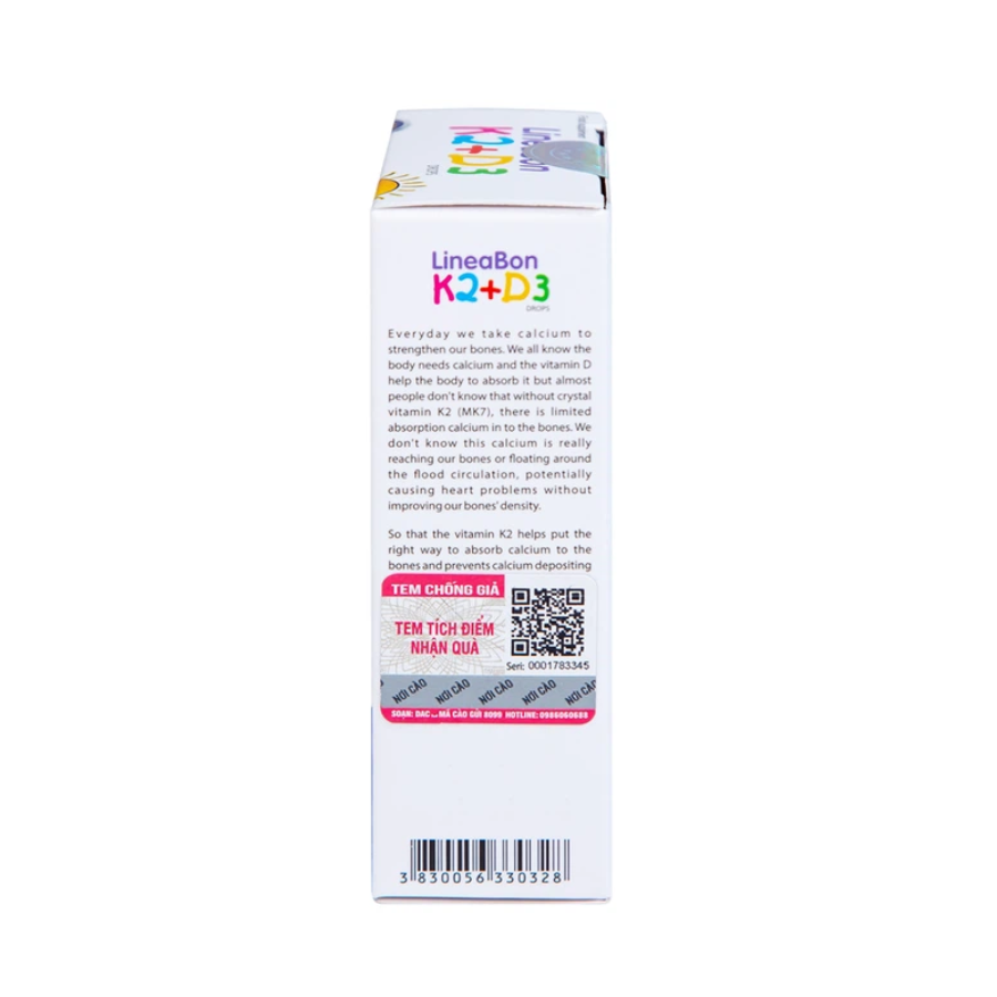 Dung dịch LineaBon K2+D3 ErgoPharma hỗ trợ bổ sung Vitamin (10ml) - Hình ảnh 4